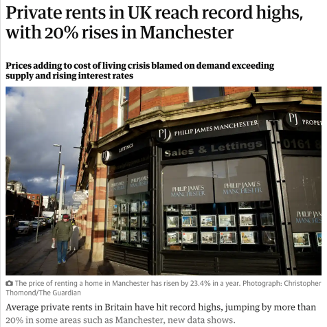 Rent in Manchester